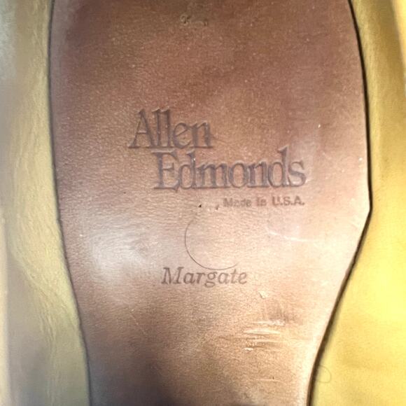 Allen Edmonds Margate Walnut Brown Leather Oxford Dress Shoes 10.5 D Made in USA - Picture 5 of 8